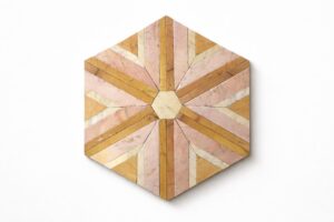 giallo antico hexagon pattern