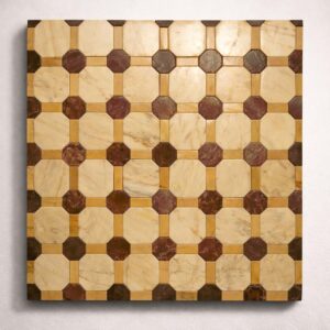 giallo antico octagon dot red