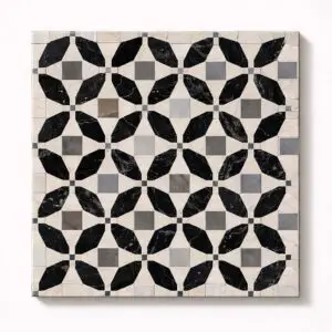 opus sectile black pattern