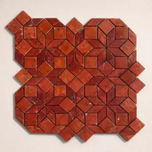 rosso antico pattern marble star